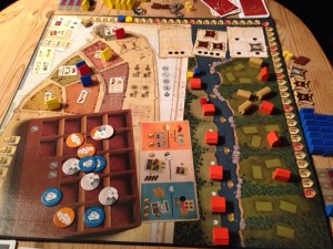 Indianerne flytter seg oppover elva etterhvert som nybyggerne tar landet!