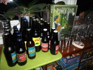 Hveteøl, pumkin ale,, juleøl og stout stod på menyen!