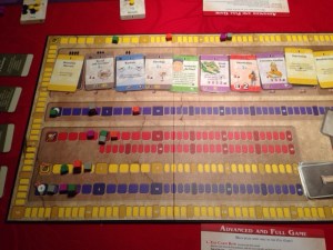 Alle markørene viser hvor mange poeng hver spiller tjener hver runde.