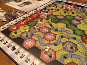 Sluttstillingen etter en hard kamp på brettet