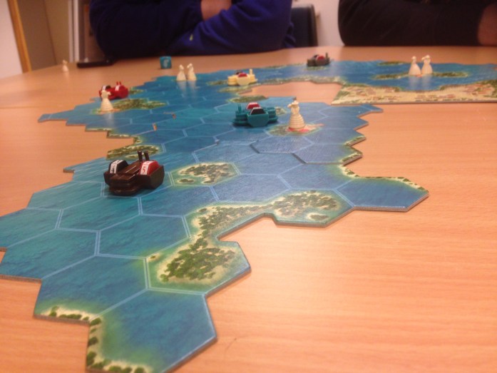 Langt mellom første og siste båt...