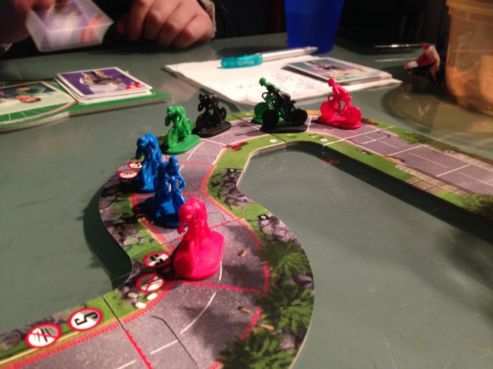 Mye harde dueller i Flamme Rouge - godt likt av samtlige!